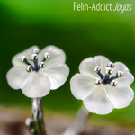 Bague en argent sterling Fleurs de Cristal Double Corolles | Felin-Addict