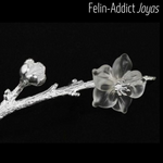 Broche Fleur de Cristal Bijou pour femme | Felin-Addict