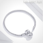 Bracelet pour Charms Mailles Serpent 17 cm | Felin-Addict