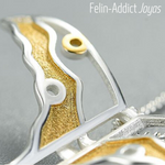 Cadeau original Pendentif Cerf-volant Papillon argent sterling  et or | Felin-Addict