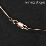 fermoir pour Chaine de collier mailles serpent argent sterling 925 | Felin-Addict
