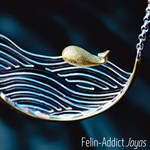 Magnifique Collier Baleine en argent sterling Geante Oceane | Felin-Addict