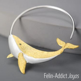 Boucles d'oreilles Créoles le Chant des Baleines | Felin-Addict
