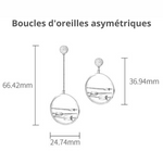 Boucles d'Oreilles Natation Asymetrique