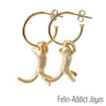 Boucles d'oreilles Acrobatic Cats | Felin-Addict Joyas
